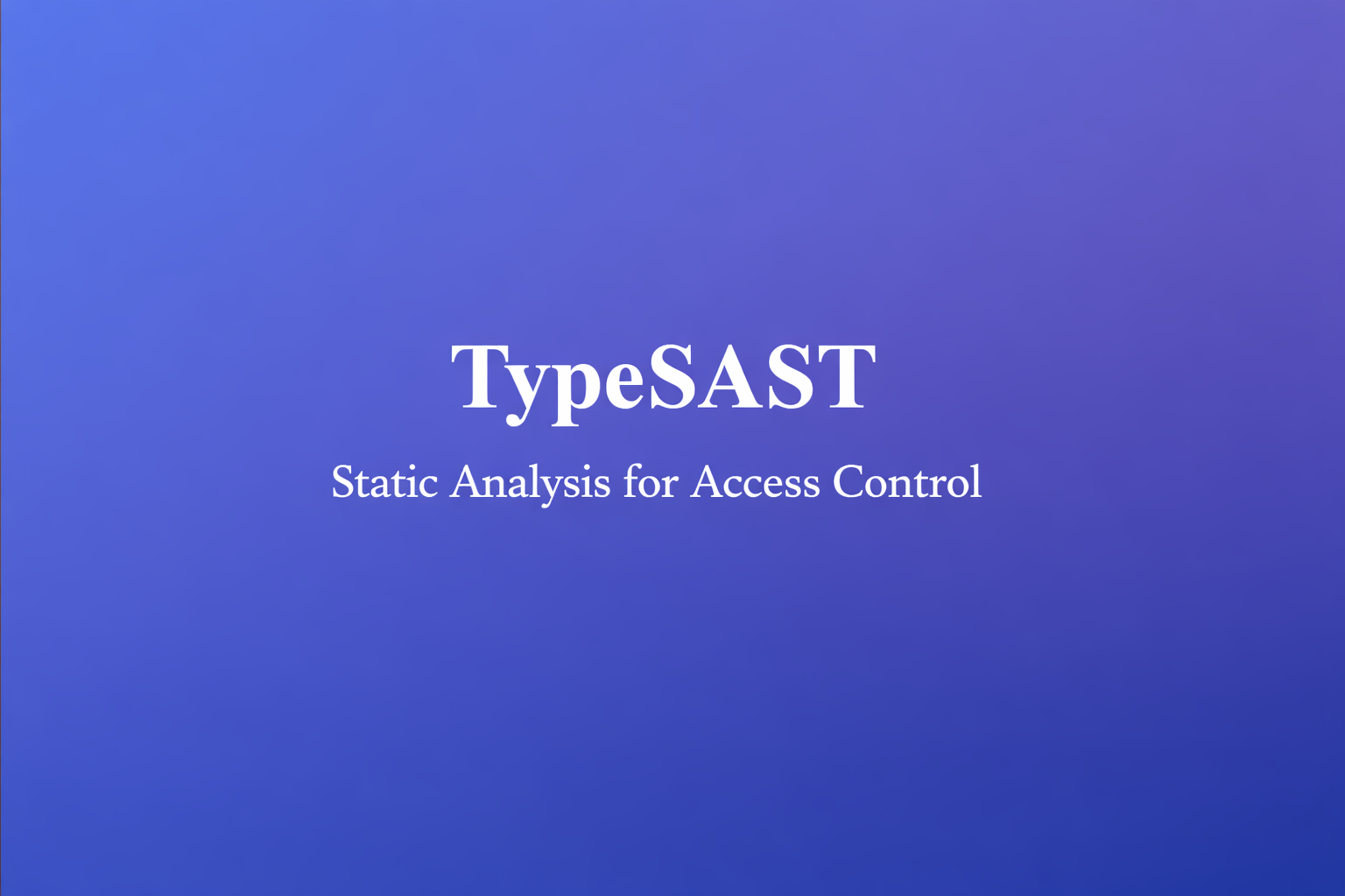 Type-Based Static Analysis for Access Control in TypeScript